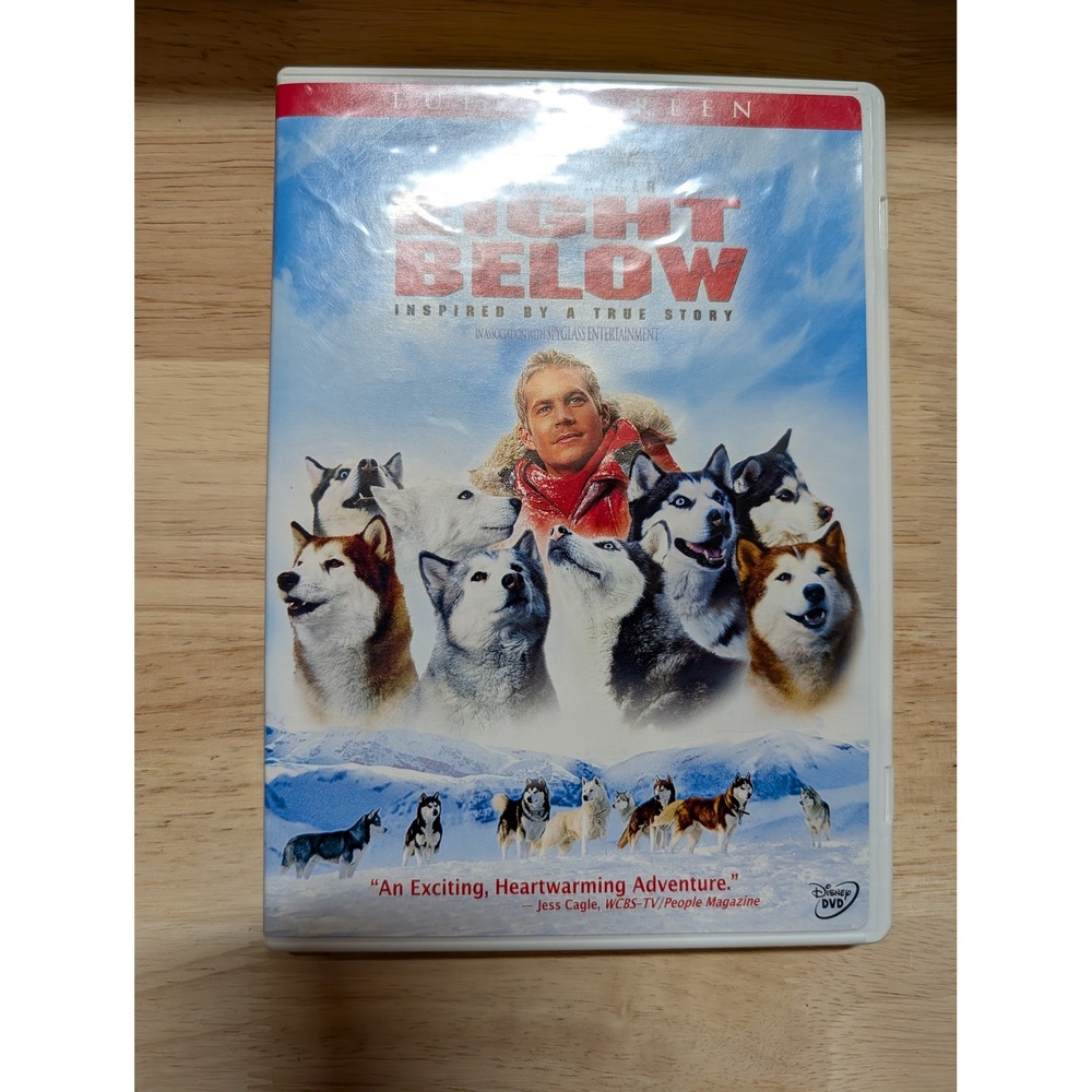 Disney Eight Below DVD Paul Walker N/A White Excellent Full Screen Adventure